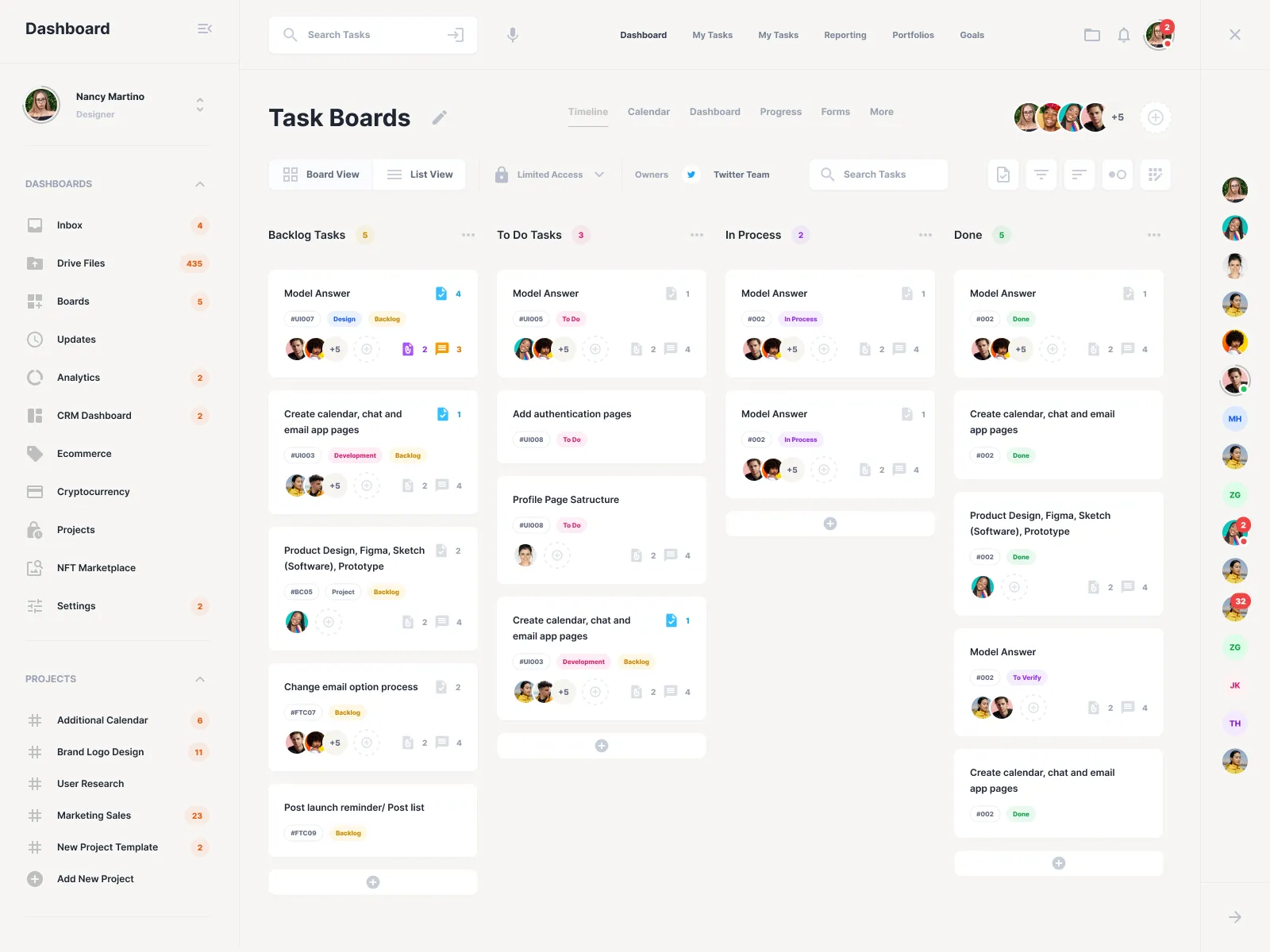 Tablero de pedidos de 24Link POS mostrando pedidos en tiempo real